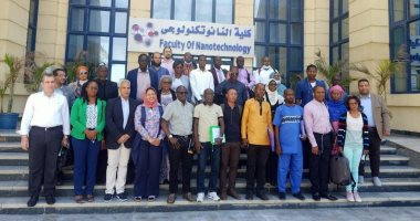 وفد أفريقى من 9 دول يزور كلية النانو تكنولوجى بجامعة القاهرة 