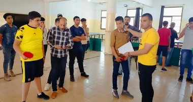 "شباب كفر الشيخ" تنظم مسابقة رياضية لتنس الطاولة للطلائع بالإرادة والتحدى.. صور