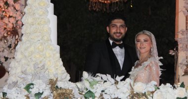 صور.. الليثى ودينا يحييان حفل زفاف عمرو ودارين بحضور شخصيات عامة