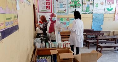 القوافل الشاملة لجامعة قناة السويس تقدم خدماتها لقرى القنطرة غرب بالإسماعيلية