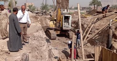 ضمن مبادرة حياة كريمة.. الصرف الصحى يدخل نجع الدار فى دشنا بقنا