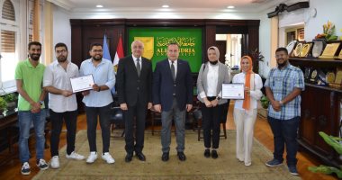 فوز فريق جمعية مهندسى البترول جامعة الإسكندرية بجائزة التميز الدولية