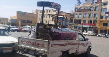 رفع وإزالة 22 محضر إشغال طريق ومصادرة 170 من المضبوطات خلال حملة بأسوان