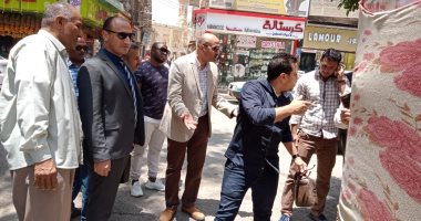 تحرير مخالفات تموينية ومزاولة نشاط بدون ترخيص فى بنى سويف