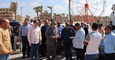 محافظ كفر الشيخ يتفقد أعمال التطوير بمصيف بلطيم استعدادا لاستقبال المصطافين