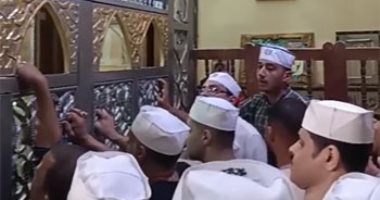 "مدد يا حفيدة رسول الله".. إقبال كبير على ضريح السيدة حورية ببنى سويف