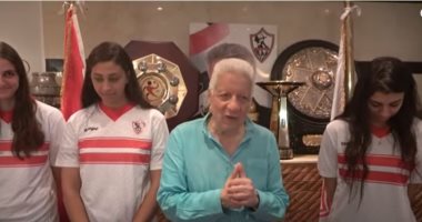 مرتضي منصور يرحب برباعى سيدات طائرة الأهلى المنضمات للزمالك