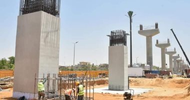شاهد أعمال إنشاء محطات مونوريل العاصمة الإدارية الجديدة
