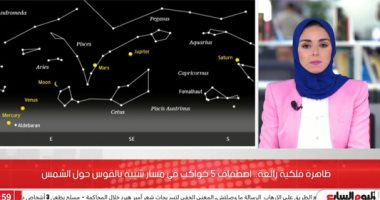 ظاهرة فلكية رائعة.. اصطفاف 5 كواكب فى مسار شبيه بالقوس حول الشمس