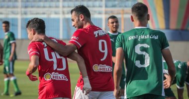 الأهلى يتقدم على الدفاع الجوى بثلاثية نظيفة فى الشوط الأول