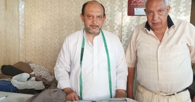 إسماعيل أشهر ترزى "جلاليب" إسكندرانى وسودانى وسعودى ونصف لياقة فى المنوفية.. لايف