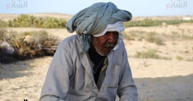 "عبدالكريم" 70 سنة راعى إبل بسيناء.. يقضى يومه لتعليم أبنائه سر المهنة.. فيديو