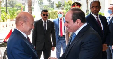 الرئيس السيسي يشدد على أهمية المضى قدما فى العملية السياسية باليمن بنوايا مخلصة 