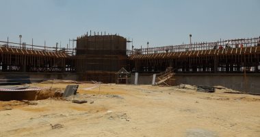 تقدم الأعمال فى المجمع الطبى للأطفال بجامعة القاهرة الدولية.. صور