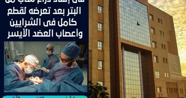 أطباء مستشفى حورس بالأقصر ينقذون ذراع شاب من البتر بعد تعرضه لجرح نافذ.. التفاصيل
