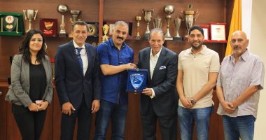 الإسماعيلى يستقبل وفد نادى القناة لبحث التعاون بين الناديين.. صور 