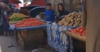 الطماطم بـ5 جنيهات والخيار بـ3.. جولة فى سوق الخضار بالمنيا "بث مباشر"