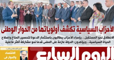 الأحزاب السياسية تكشف أولوياتها من الحوار الوطنى.. غدا فى اليوم السابع