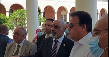 خالد عبد الغفار يتفقد مستشفى جمال عبد الناصر للتأمين الصحى بالإسكندرية.. لايف