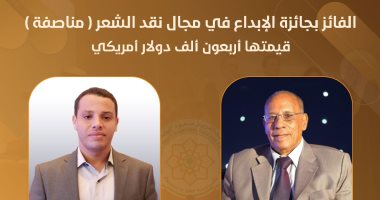 تعرف على الفائزين بجائزة البابطين الثقافية بينهم الناقد الدكتور أحمد درويش