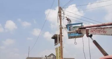 فصل التيار الكهربائى عن منازل متعدية على أراضى أملاك الدولة بالشرقية 