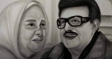 "محمد" من دمنهور بالبحيرة يبدع فى رسم البورتريهات