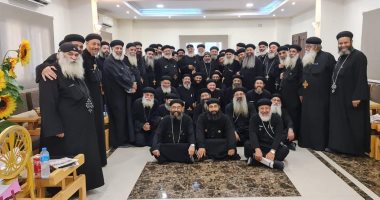 مجمع كهنة شبين القناطر يجتمعون بحضور أسقفها الجديد لمناقشة أمور رعوية