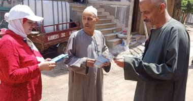 حملات توعية موسعة بقرى مركز الشهداء للتعريف بمشروعات حياة كريمة فى المنوفية