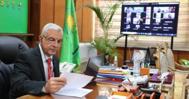 رئيس جامعة المنوفية يعقد لجنة المختبرات والأجهزة العلمية لشهر يونيو 