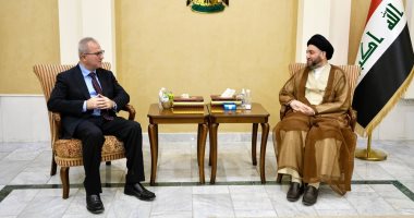 عمار الحكيم يبحث مع وفد معهد السلام الأمريكي المشهد السياسي بالعراق