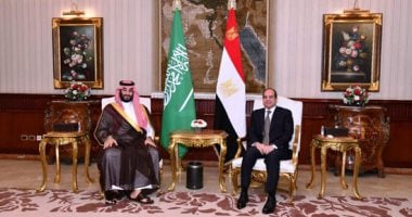 الرئيس السيسى يبحث مع ولى العهد السعودى أبرز الملفات على الساحتين الدولية والإقليمية.. ويؤكد التزام مصر بموقفها الثابت تجاه أمن الخليج.. الأمير محمد بن سلمان: زيارتى لمصر تعزيز لمسيرة العلاقات بين البلدين
