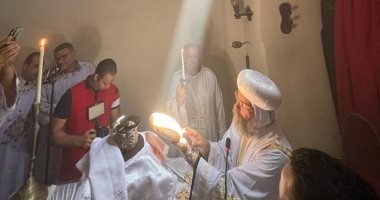 أسقف إيبارشية ميت غمر يصلى قداس ختام نهضة رئيسى الملائكة.. صور