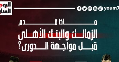 ماذا قدم الزمالك والبنك الأهلى قبل صدام الدورى؟ إنفوجراف