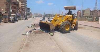 رئيس مدينة المحلة: حملة نظافة بالطريق الدائرى بمشاركة عدد من الوحدات المحلية