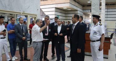 العليا للتفتيش الأمنى والبيئى بالمطارات تتفقد مطارى طابا وشرم الشيخ..صور  