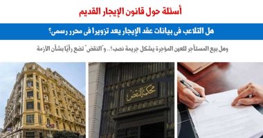 هل التلاعب فى بيانات عقد الإيجار يعد تزويرا بمحرر رسمى؟ نقلا عن برلمانى