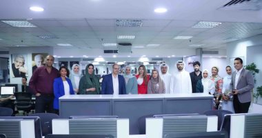 وفد من نادى دبى للصحافة يزور "اليوم السابع".. ويشيد بتجربة التليفزيون الديجيتال