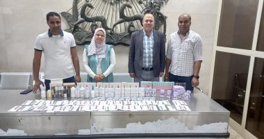إحباط محاولة تهريب سجائر وشيش إلكترونية ومستحضرات تجميل بمطار سوهاج