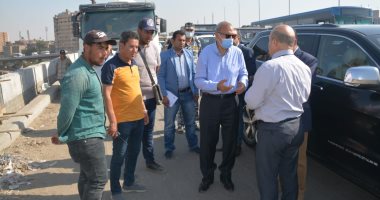محافظ القليوبية يتابع أعمال رصف كوبرى عرابى بشبرا وتطوير ميدان العاشر بقليوب