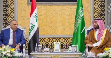 ولى العهد السعودى يستقبل رئيس وزراء العراق لدى وصوله إلى مطار الملك عبد العزيز