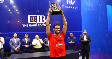 مراسم تتويج مصطفى عسل ونور الشربيني ببطولة العظماء الثمانية للاسكواش