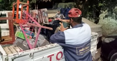 شرطة المرافق بالأقصر تحرر 118 محضر إشغال وإزالات إدارية فى شوارع المدينة.. صور