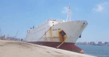 تفريغ 2554 طن رخام وشحن 3050 طن صودا كاوية بميناء غرب بورسعيد