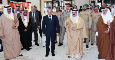 الرئيس السيسى يشارك الملك حمد بن عيسى فى افتتاح المبنى الجديد لمطار البحرين