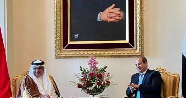 الرئيس السيسى وولى عهد البحرين يتفقان على تعزيز وتيرة تبادل الزيارات رفيعة المستوي بين البلدين بهدف دعم العلاقات الاقتصادية والاستثمارية والتجارية.. الرئيس السيسى: القاهرة والمنامة يجمعهما مصير ومستقبل واحد