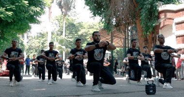 بعروض جذابة للأنظار.. شباب "النسور" ينشرون ثقافة ممارسة الرياضة فى كل مكان
