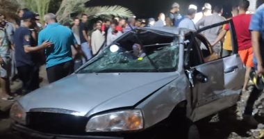 إصابة 6 أشخاص فى تصادم سيارتين بالطريق الإقليمى بالشرقية