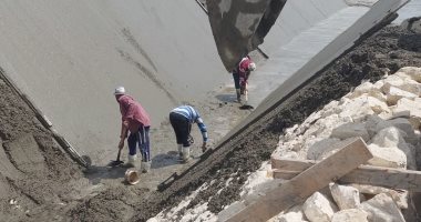 وكيل رى كفر الشيخ: تبطين 320 كيلو ترع بقرى ومدن المحافظة حتى الآن.. صور