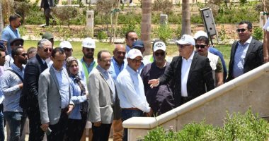 وزير الإسكان يتفقد منطقة الحدائق المركزية" كابيتال بارك" بالعاصمة الإدارية الجديدة 