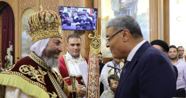 محافظ المنيا يشهد حفل تجليس الأنبا أنيانوس مطرانا لبنى مزار والبهنسا